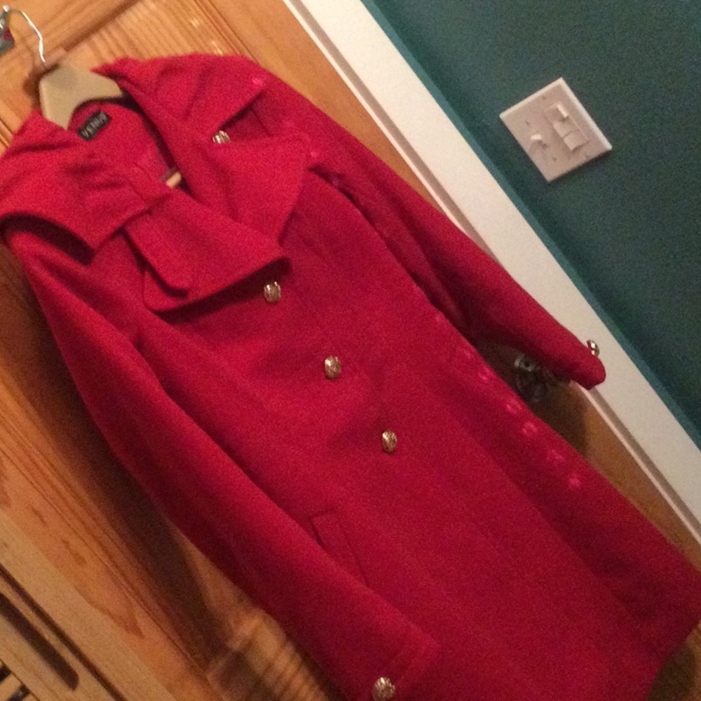 Cherry red coat